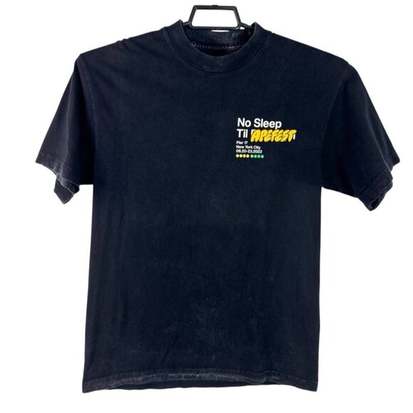 Bored Ape Yacht Club T-Shirt Acid Washed Distressed Black Men's S - Picture 1 of 13